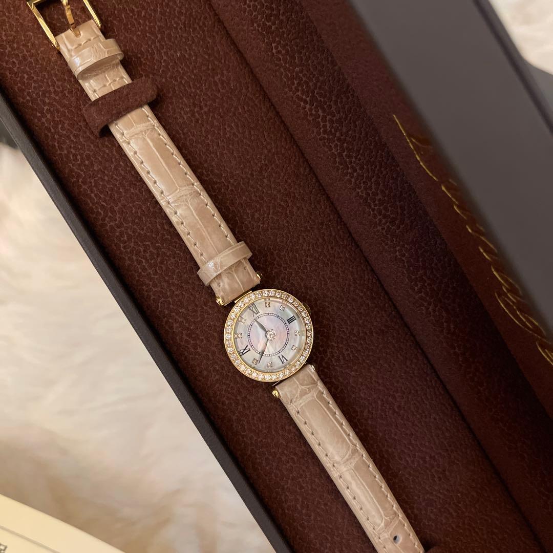 稼働品 ルナージュ　ダイヤモンド0.50CT 腕時計　旭ダイヤモンド　保証書付き