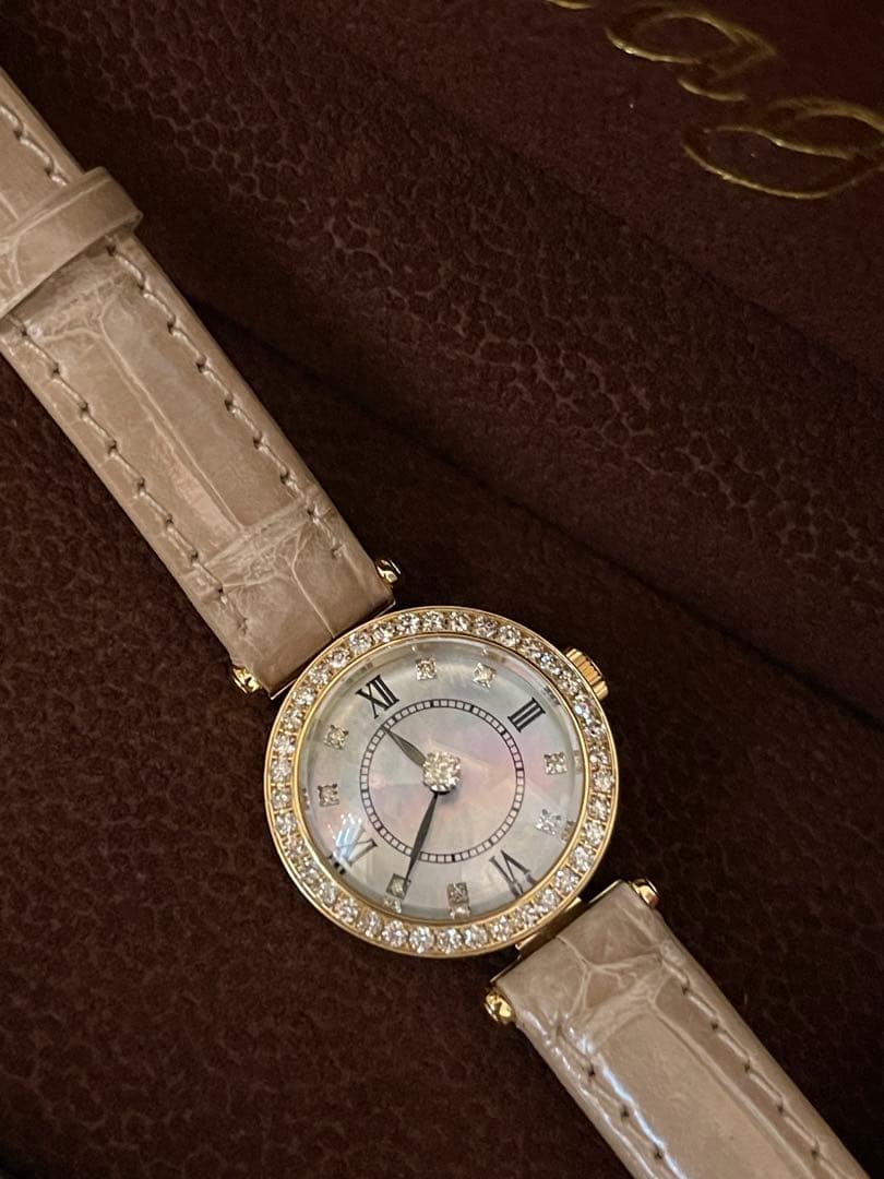 稼働品 ルナージュ　ダイヤモンド0.50CT 腕時計　旭ダイヤモンド　保証書付き