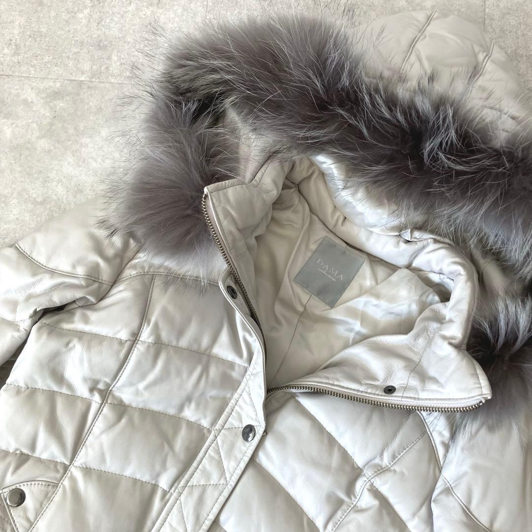◆DAMA ダーマコレクション SAGA FURS ラムレザー ダウンコート