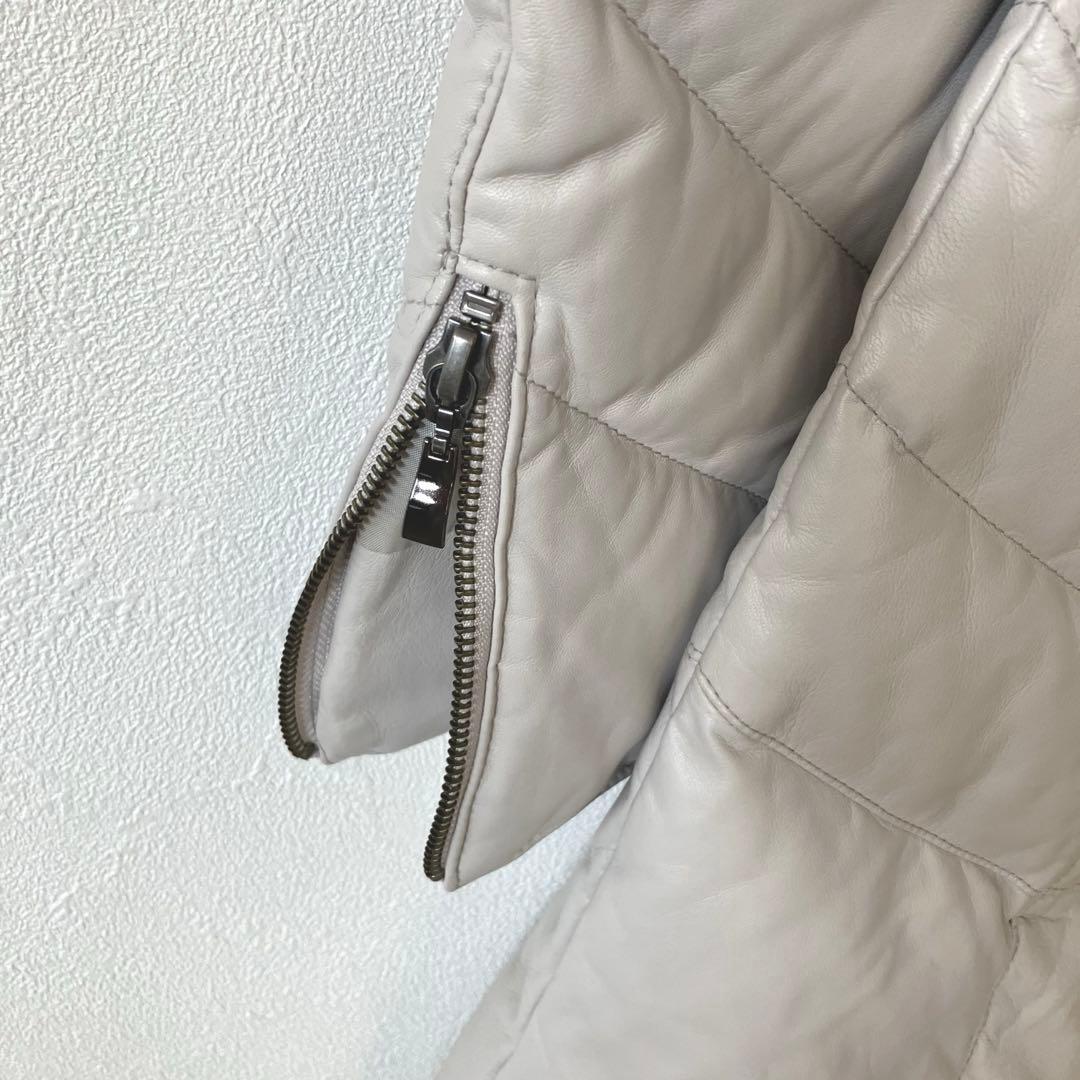 ◆DAMA ダーマコレクション SAGA FURS ラムレザー ダウンコート