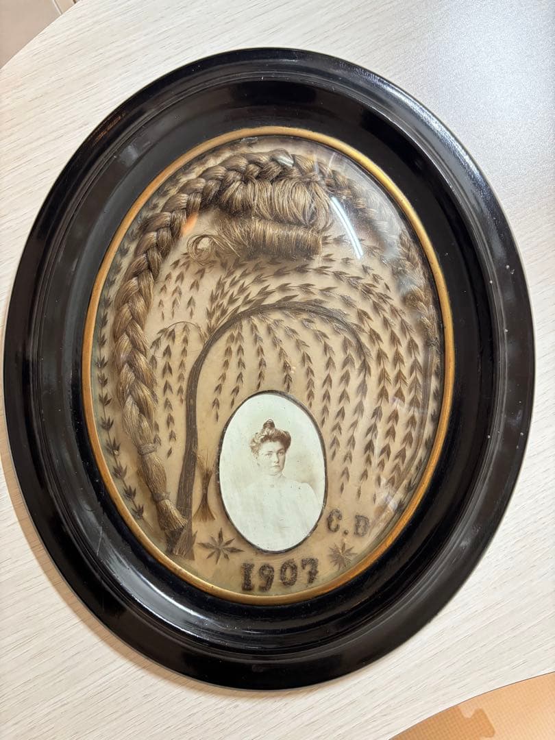 ルリケール　ヘアアート　ゴシック調　1900年製　フランス　アンティーク