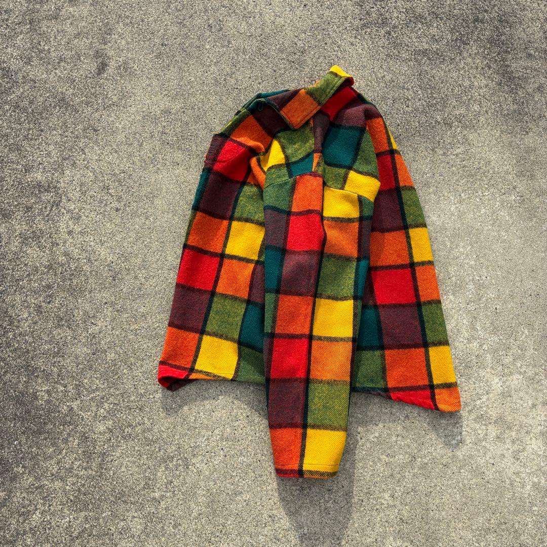 トップス 50s-70s PENNEY'S crazy block anorakshirt