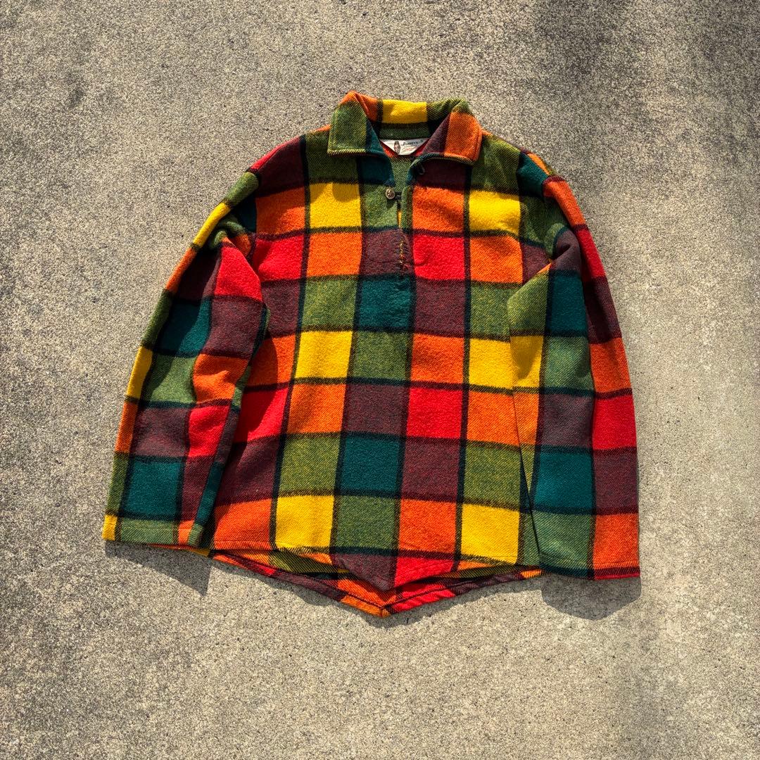 トップス 50s-70s PENNEY'S crazy block anorakshirt