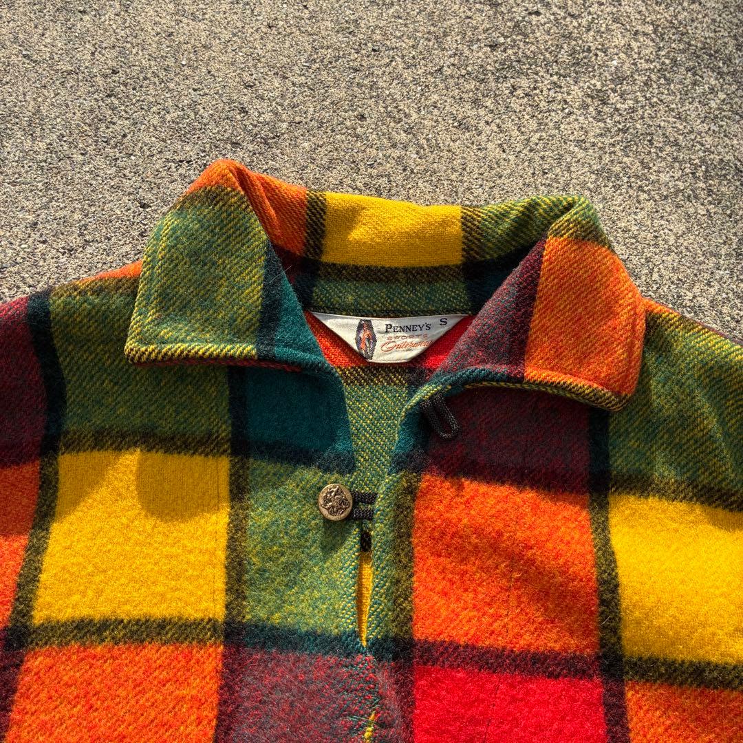 トップス 50s-70s PENNEY'S crazy block anorakshirt