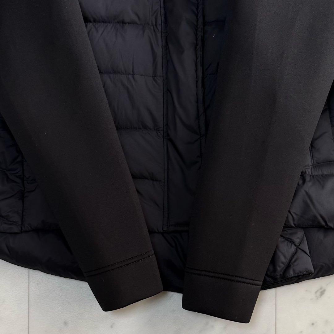 美品 ルイルエブティック ダンボールニット ライトダウンジャケット◆ブラック