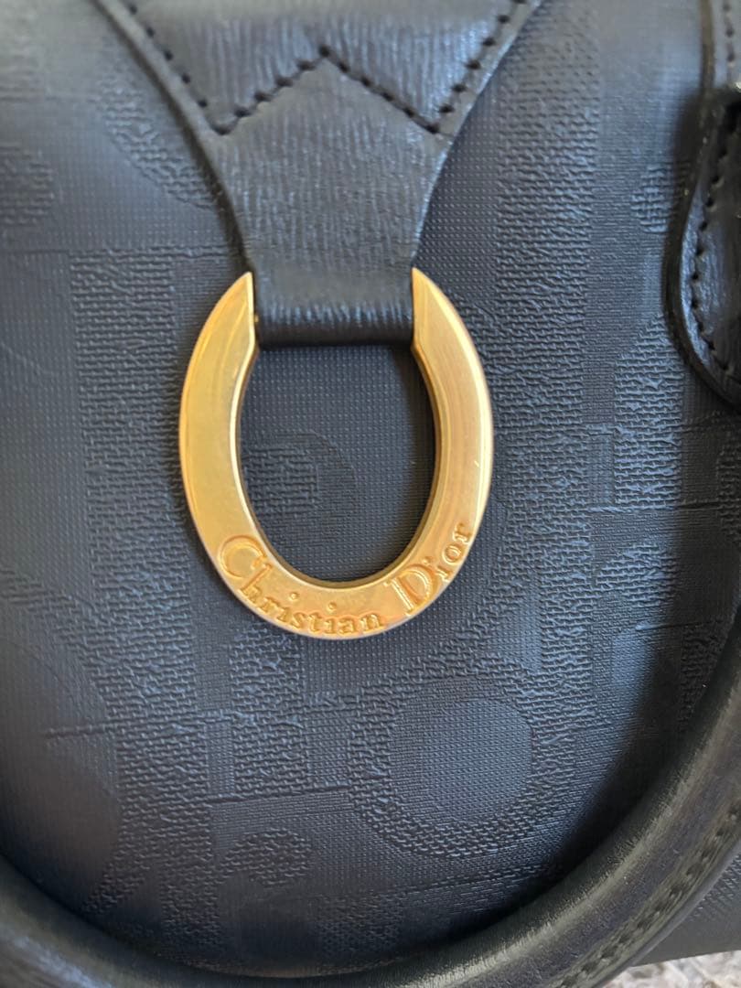 【Christian Dior 】ブラック ミニボストンバッグPVCレザー美品✨