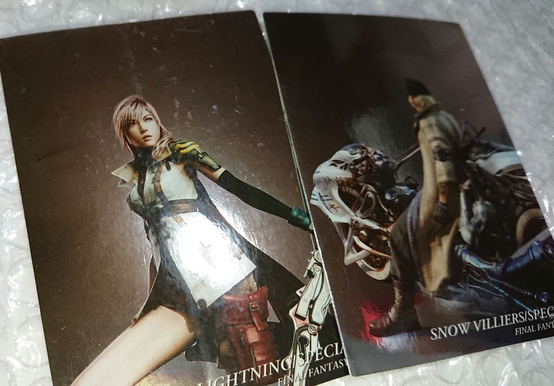 FF13 ファイナルファンタジー ライトニング  スノウ カード セット