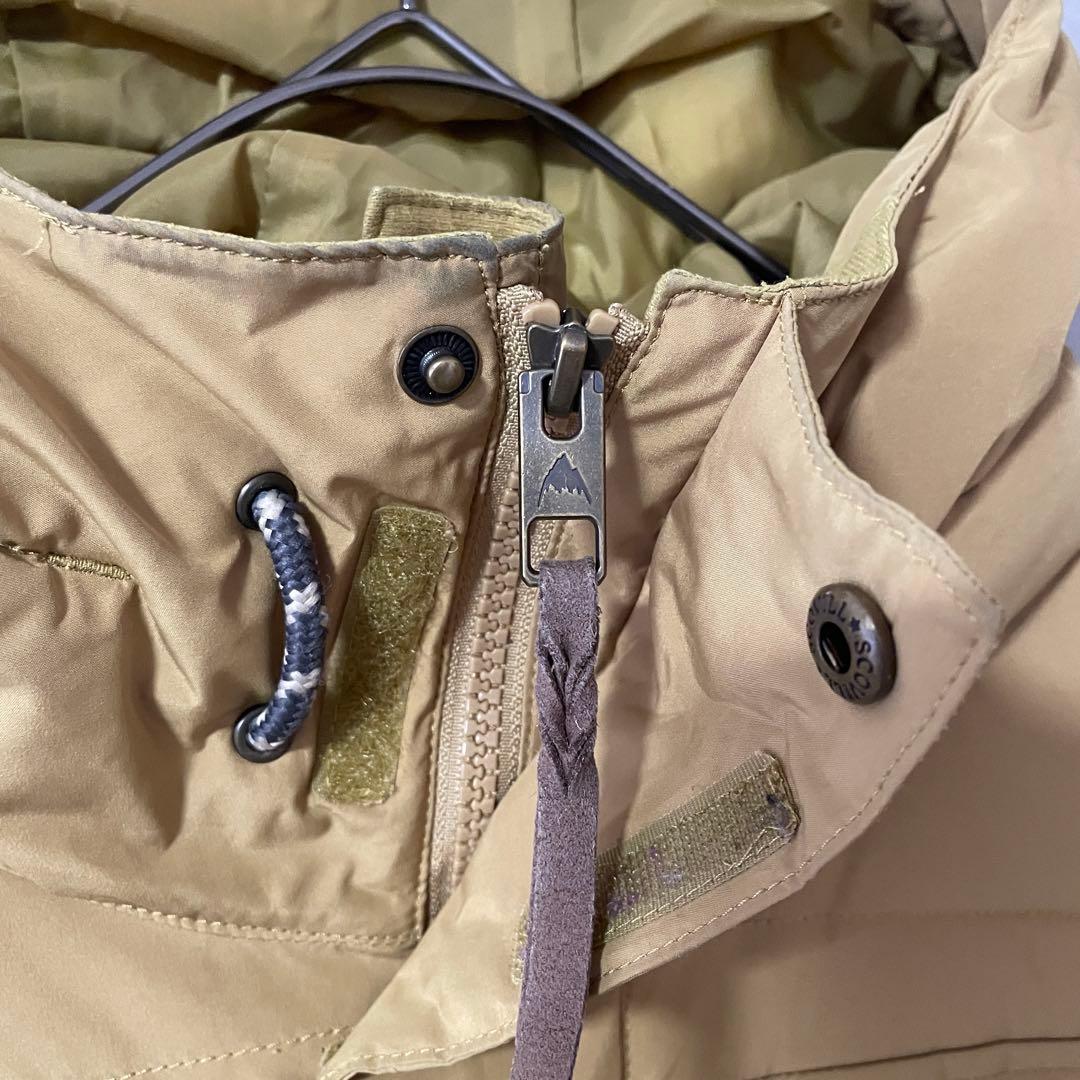 Burtonバートンスキーウェアスノーボードジャケットパーカーフード付きベージュ