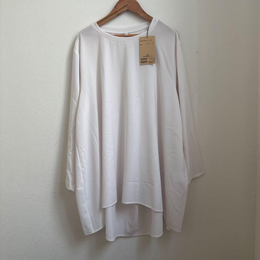 ビアズリー 後ろドレープTブラウス