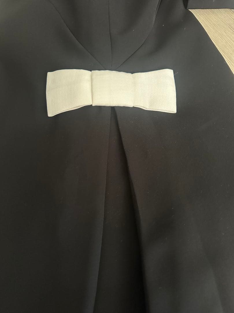 【美品】TED BAKER ブラックワンピース リボン付き　サイズ0