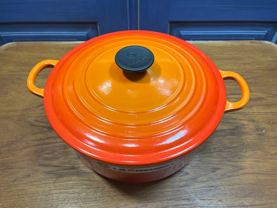 LE CREUSET ル・クルーゼ　ココットロンド26cm／5.4ℓ オレンジ