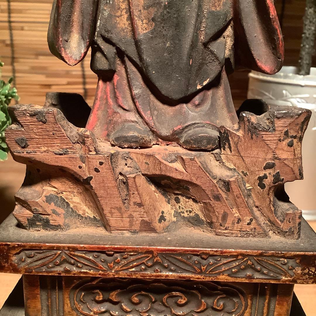 室町期「夜叉・鬼子母神」鬼子母神信仰・訶梨帝母・外護神・木彫彩色