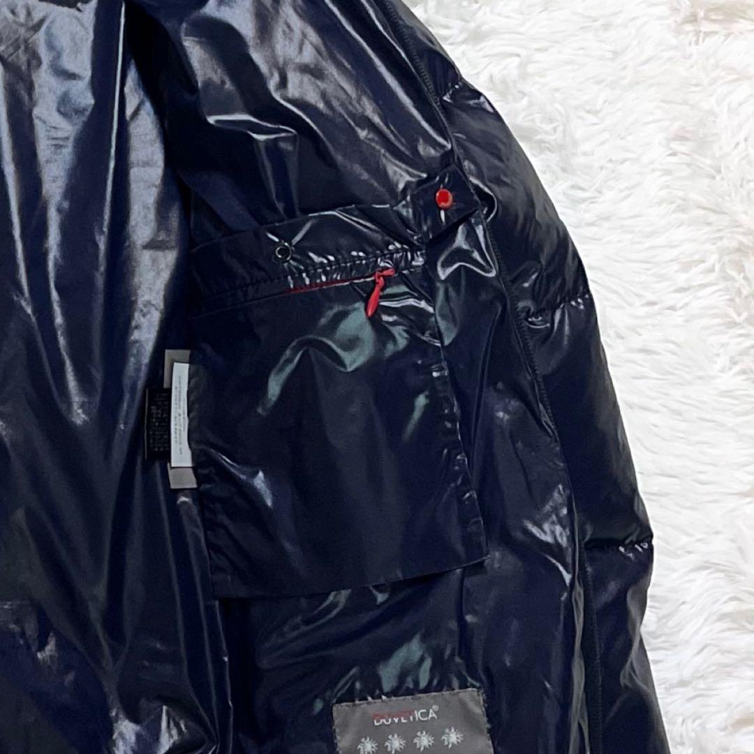 【美品】DUVETICA アダラ ラクーンファー ダウンジャケット 36 紺