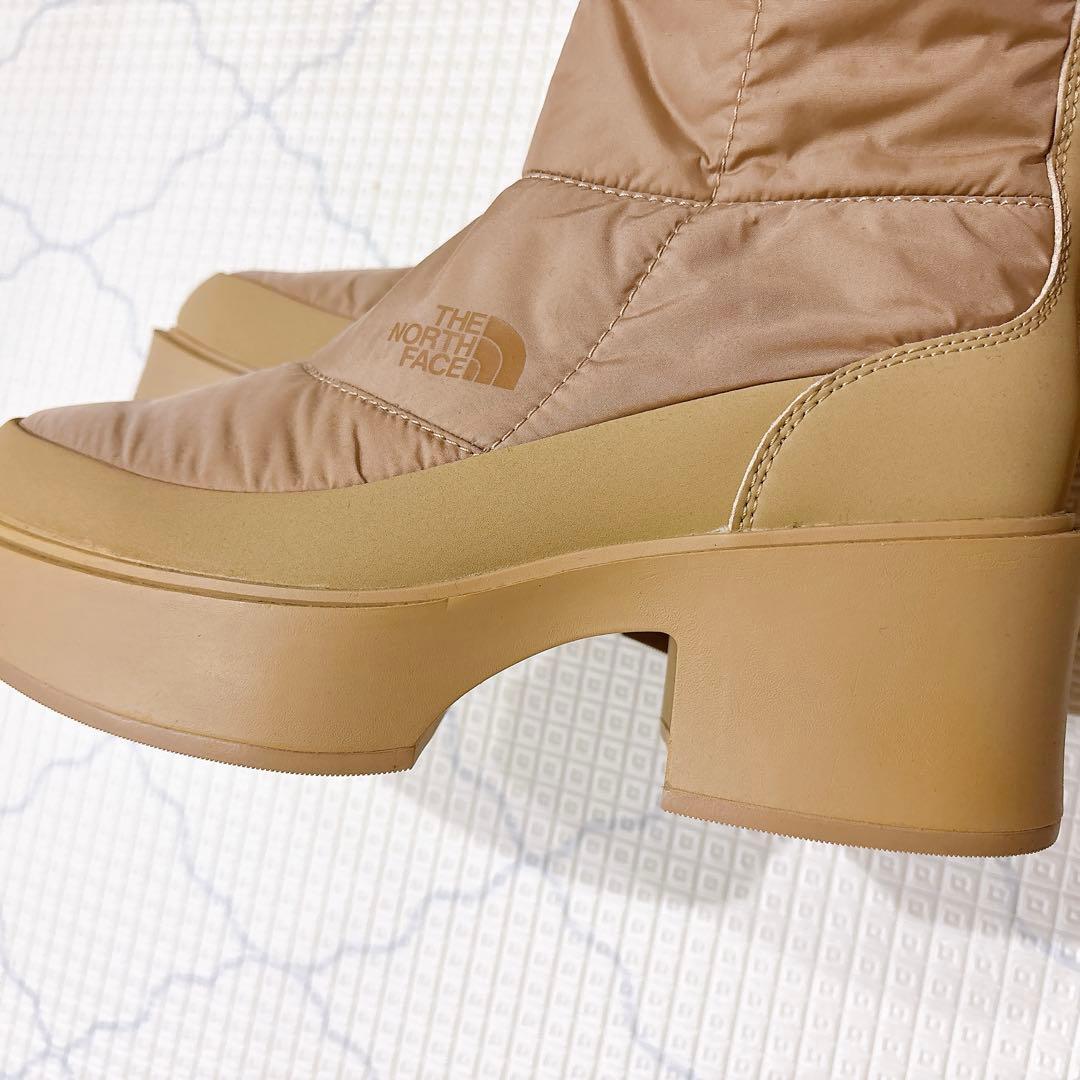新品未使用　ノースフェイス　カルミア ヌプシ　ブーツ　ベージュ ヒール　24cm