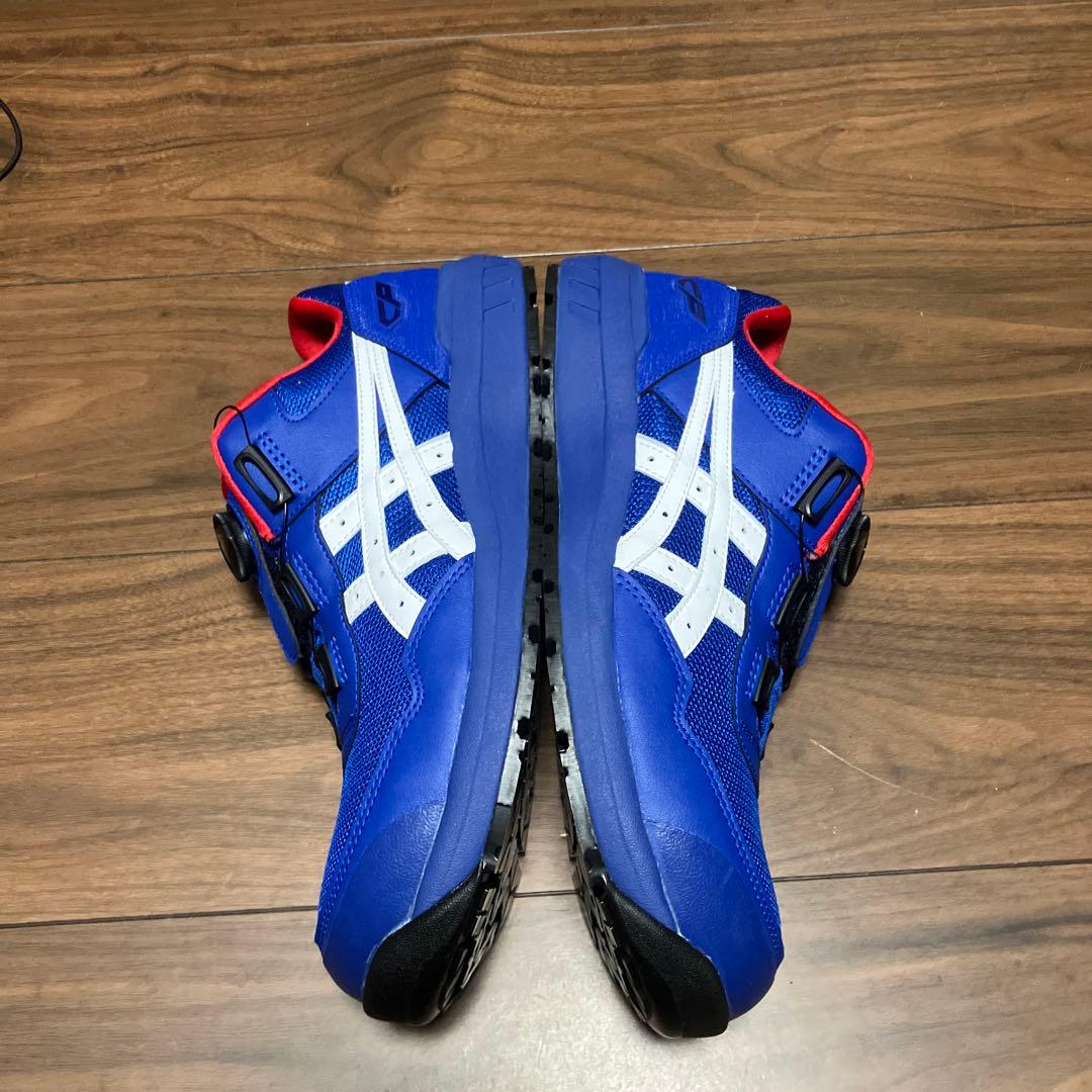 アシックス　安全靴　BOA ローカット タグ付き　未使用品　ブルー　27.0