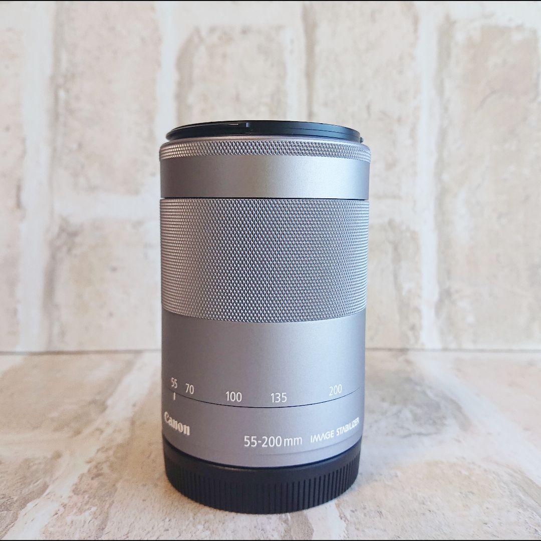 【ジャンク】Canon EF-M 55-200mm ズームレンズ シルバー