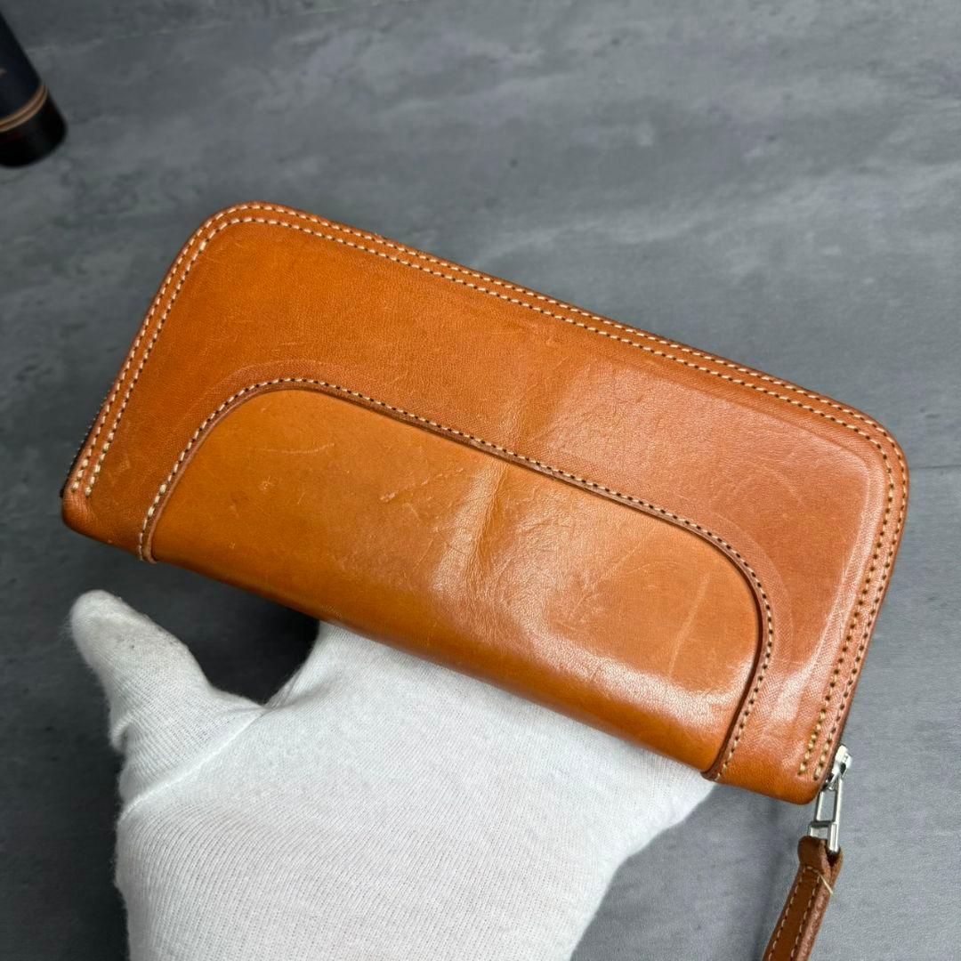 ★美品★REDMOON ラウンドジップ 長財布 51mm ビッグコンチョ