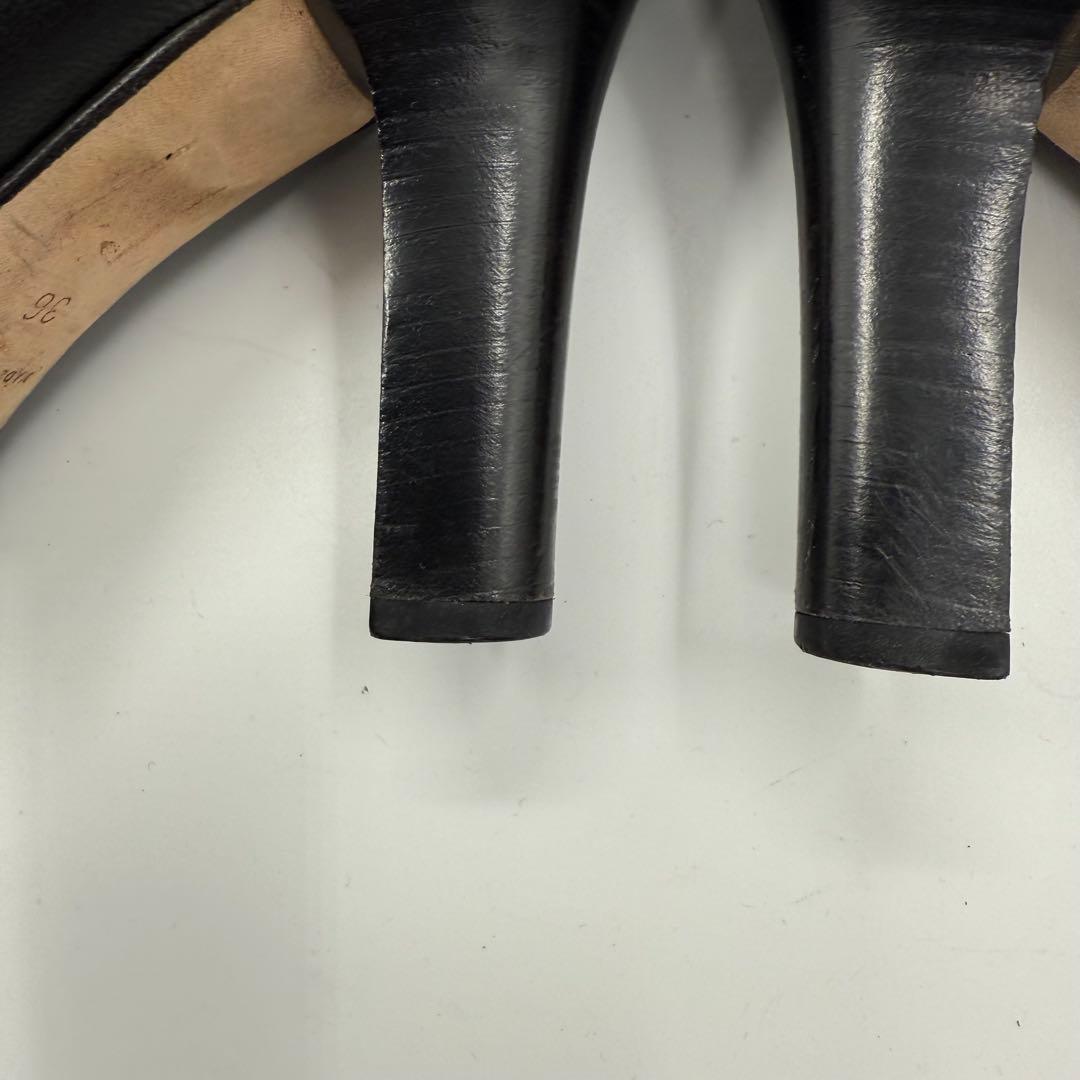 【美品】柔らかレザー ジミーチュウ レディース ロングブーツ ヒール