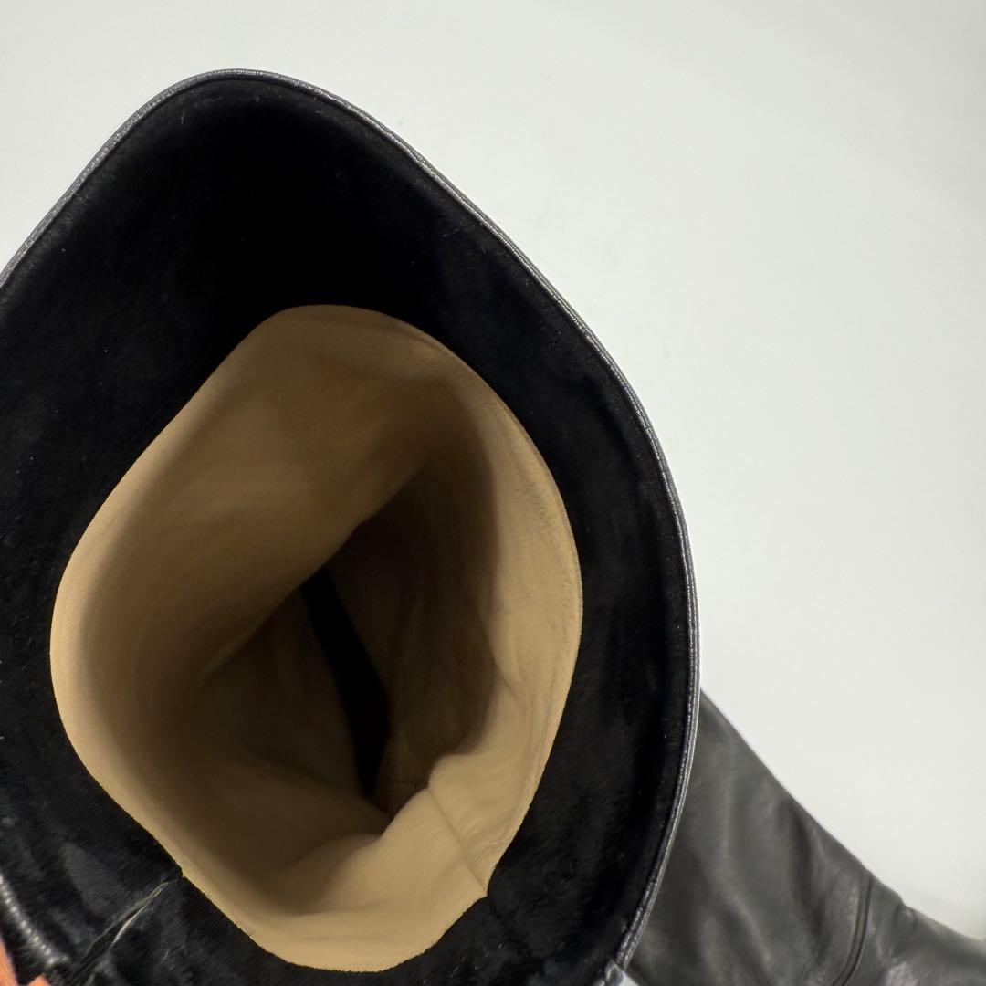 【美品】柔らかレザー ジミーチュウ レディース ロングブーツ ヒール