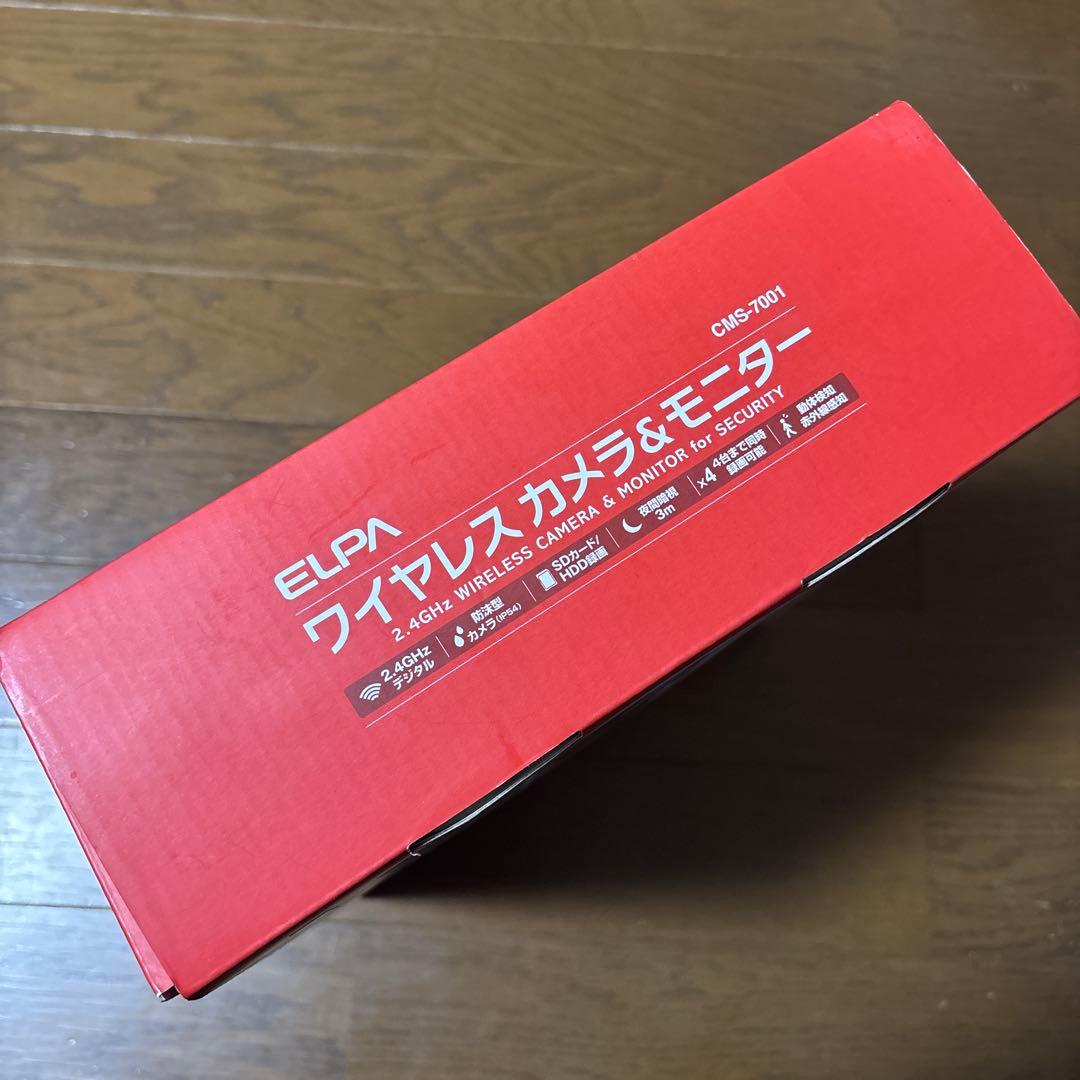 ELPA ワイヤレス カメラ ＆ モニター CMS-7001 新品