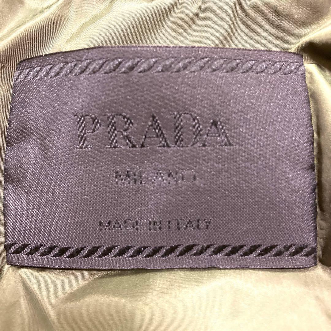 PRADA 99AW ヴィンテージレディース　カーキナイロンジャケット38サイズ