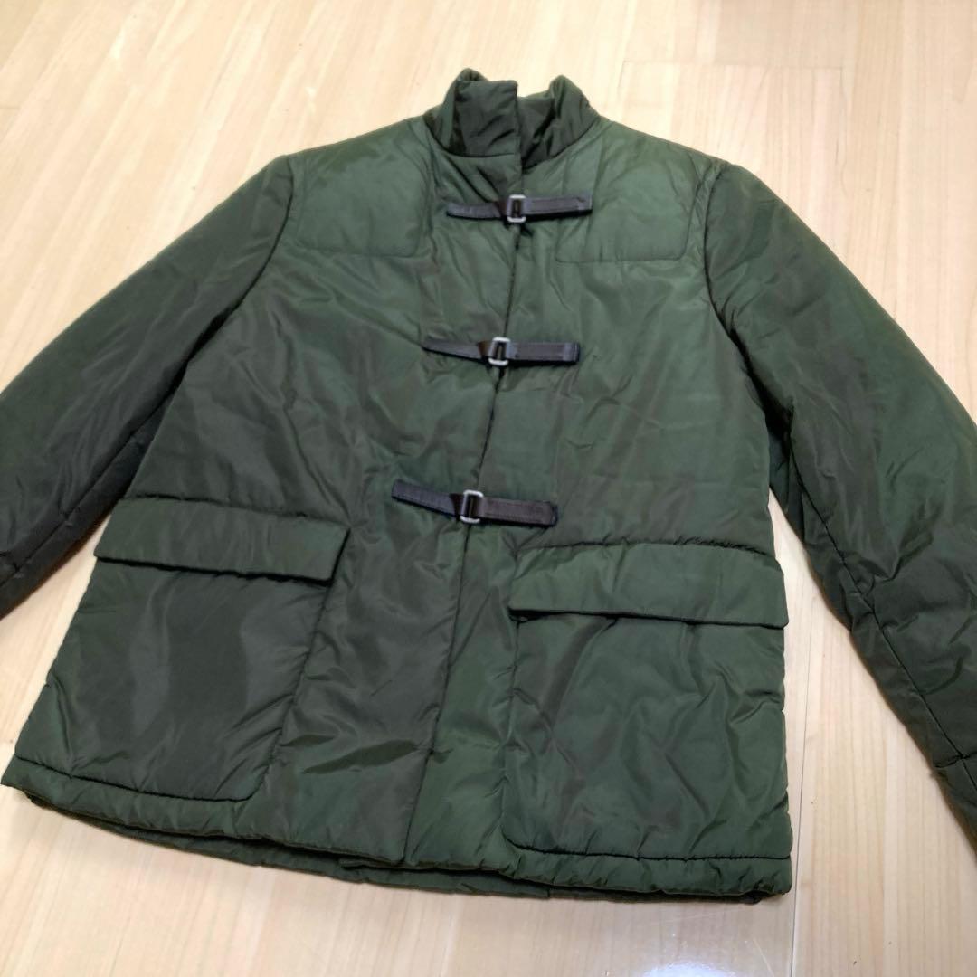 PRADA 99AW ヴィンテージレディース　カーキナイロンジャケット38サイズ
