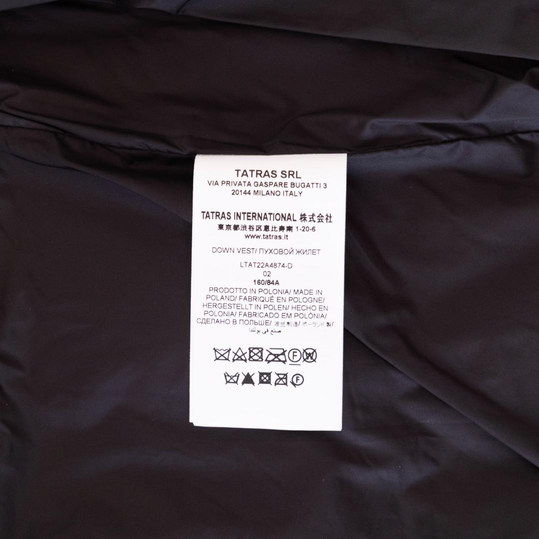 TATRAS タトラス ZALAGA ザラガ ダウンベスト ブラック ファー M