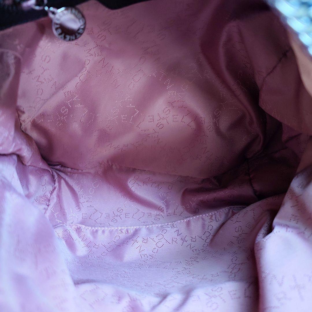 ステラマッカートニー ファラベラ バックパック 保存袋有 シルバーチェーン 黒