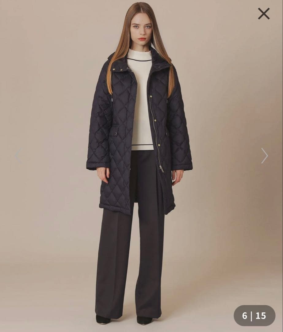 美品◼️マッキントッシュロンドン　ダウンキルトフーデットコート　44