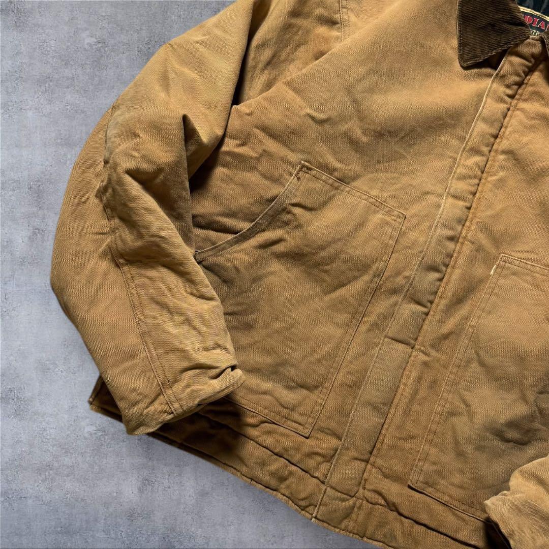 2304古着90年代USA製INDIANAダックジャケット短丈TALONジッパー