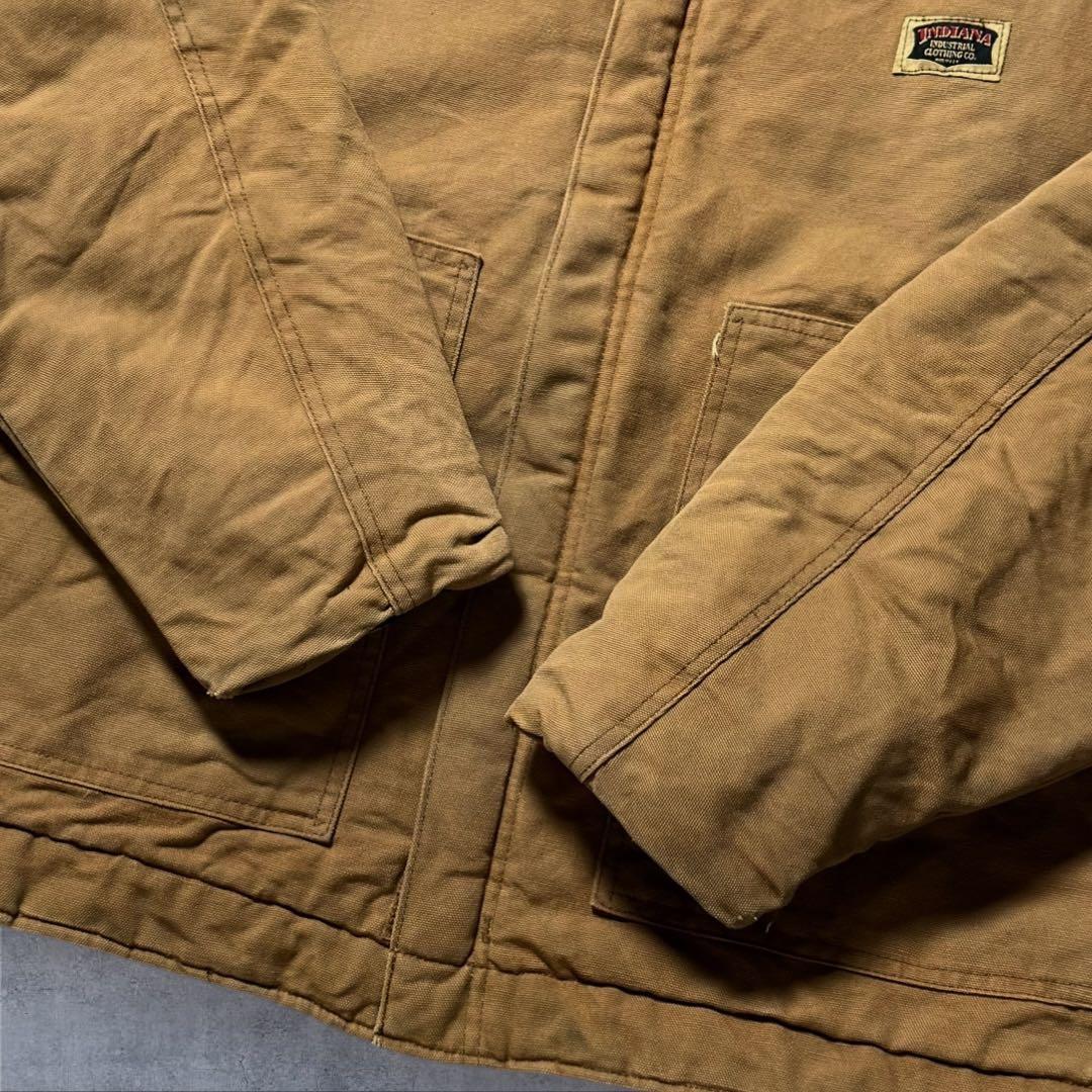 2304古着90年代USA製INDIANAダックジャケット短丈TALONジッパー
