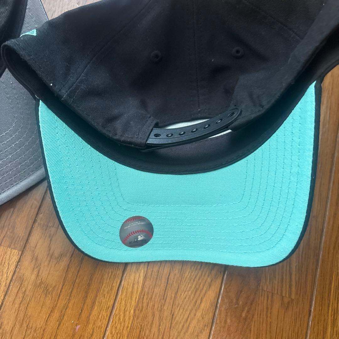 と*め様 海外！２点セットLA ニューエラ キャップ ドジャース ティファニーブ