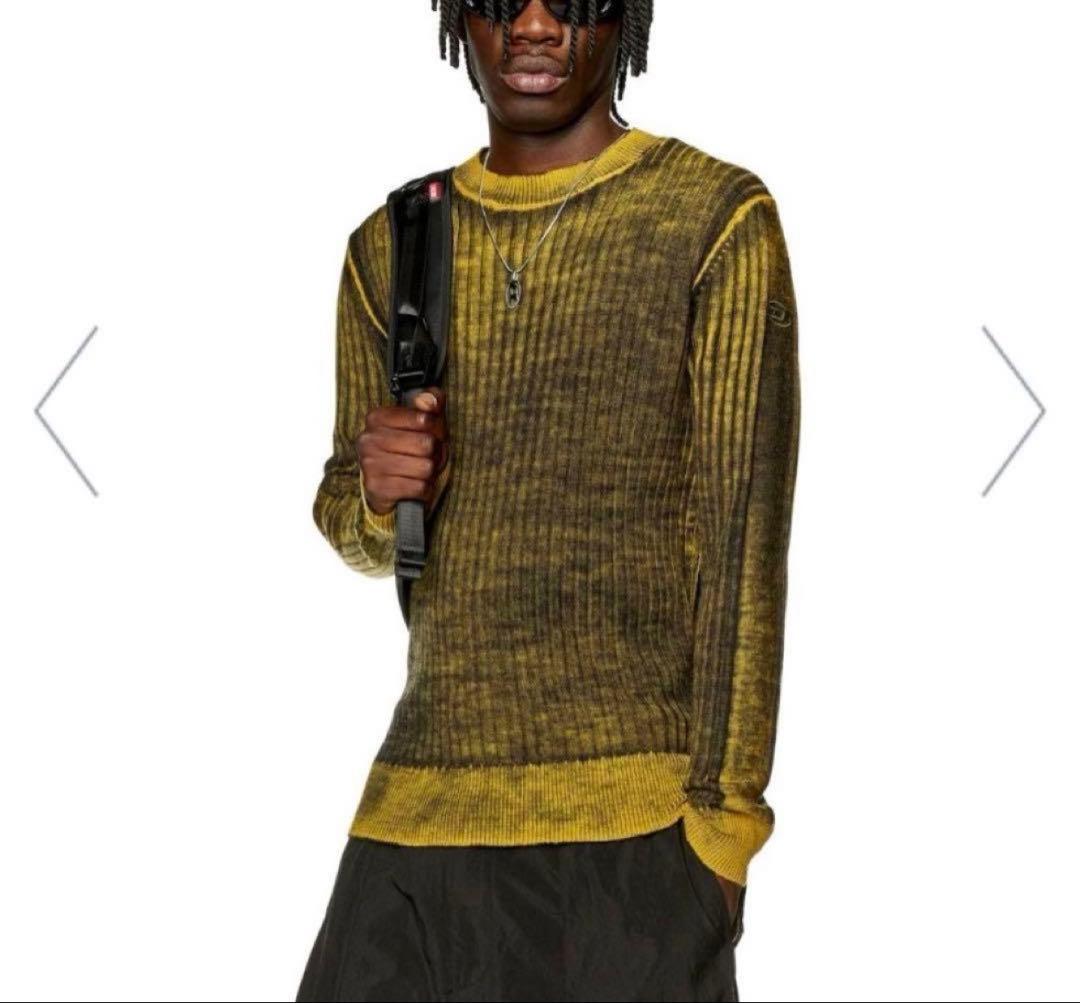 DIESEL K-ANDELERO イエロー M ニット セーター