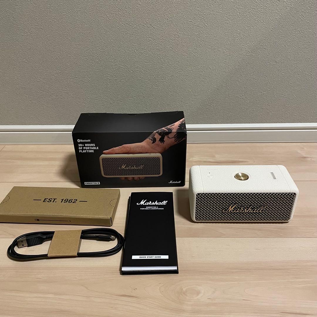 Marshall ワイヤレスポータブル 防水スピーカー Emberton Ⅱ