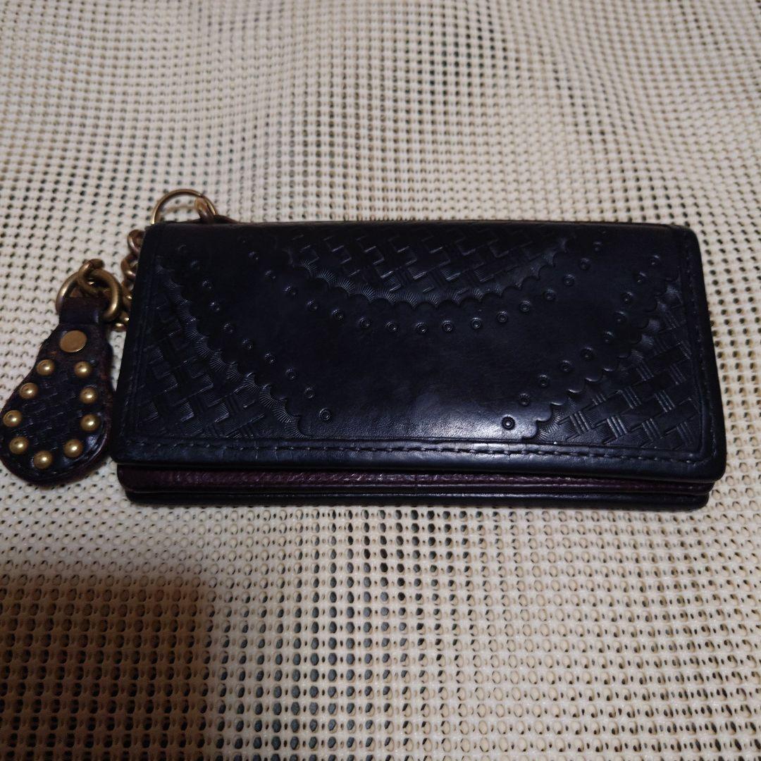 CALEE レザーウォレット　ウォレットチェーン　小銭入れ