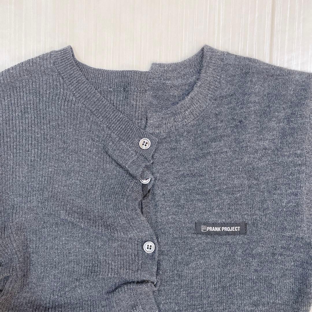 未使用タグ付き✨ PRANK PROJECT ランダムボタン ニット