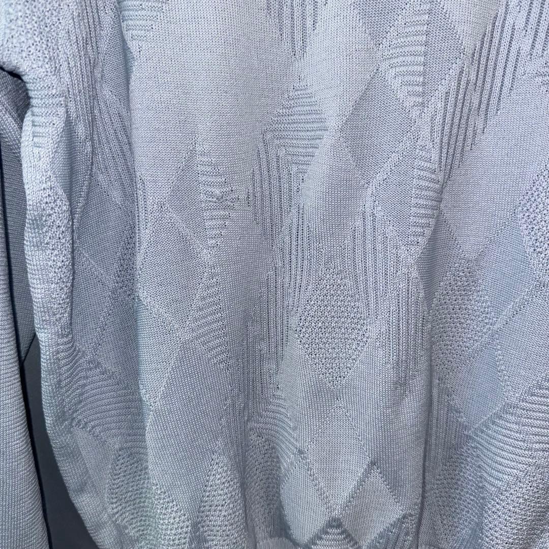 CHANEL シャネル　ニット　サマーニット　ブルーグレー