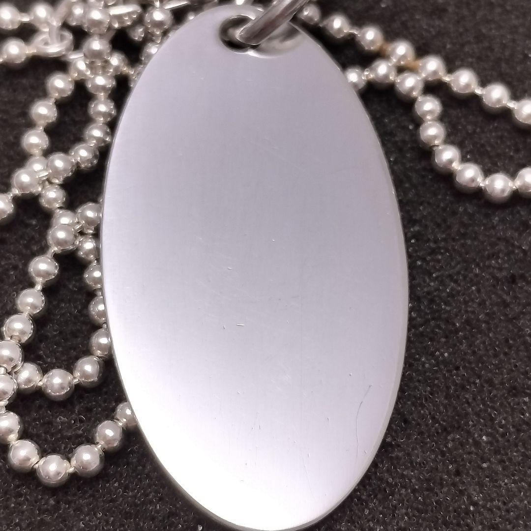 GUCCI オーバル プレート ネックレス 925 ボールチェーン