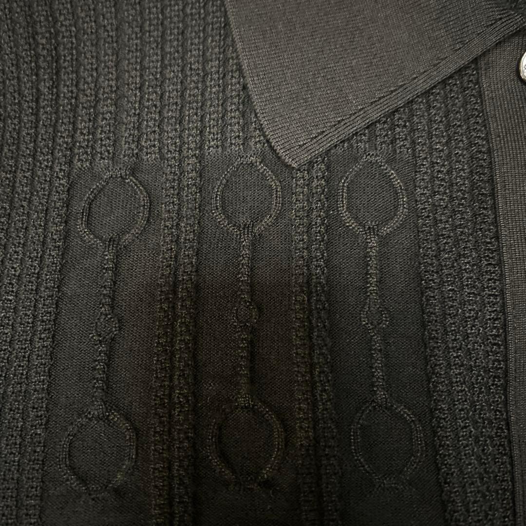 rikky☆HERMES ブラック 長袖ニット