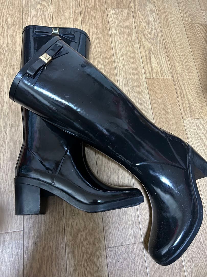kate spade 黒 長靴 サイズ7