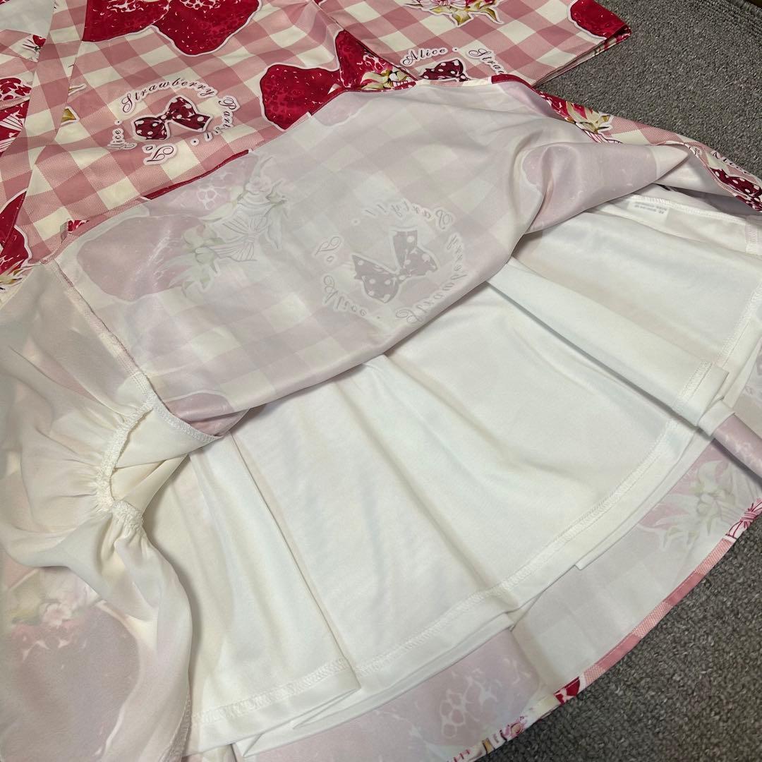 【ToAlice】C5130いちご姫浴衣セット ピンク M