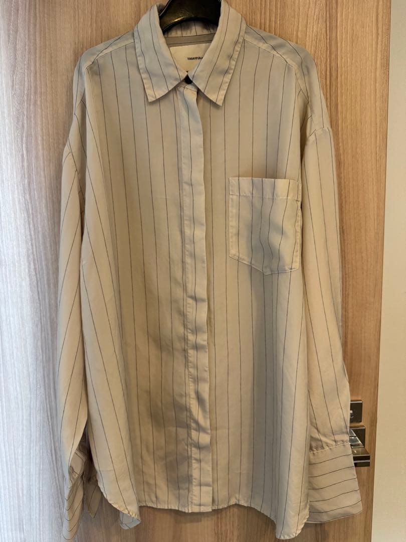 TODAYFUL Stripe Silky Shirts 美品