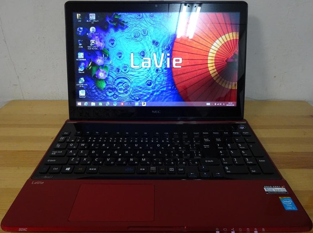 NEC ノートパソコン LaVie PC-LS550NSR/中古特価良品