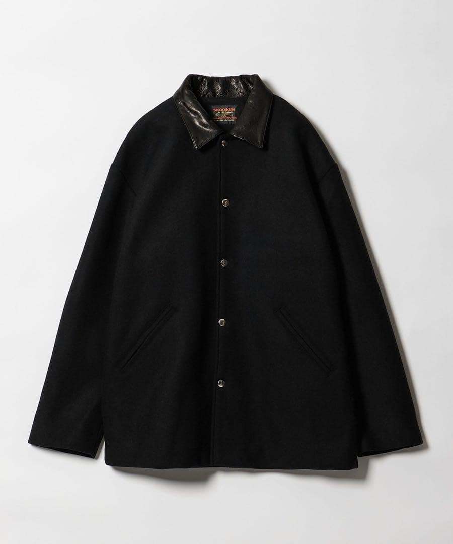 SKOOKUM × monkey time メルトン レザーカラ－ ジャケット