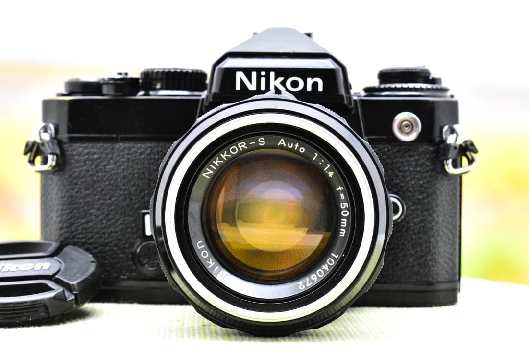 【整備済 美品】ニコン Nikon FE 黒 + 50mm F1.4