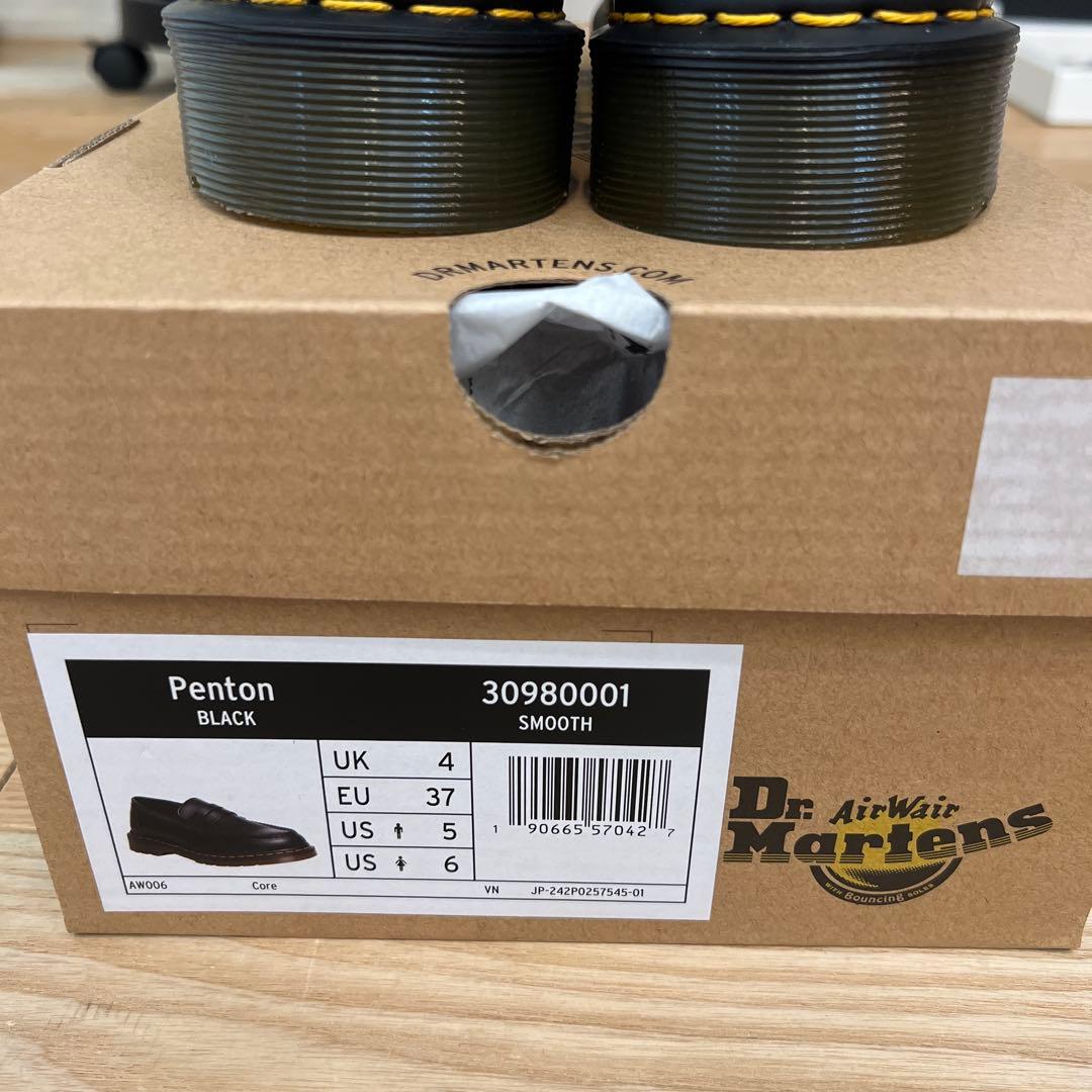 Dr. Martens ブラック ローファー 37 EU