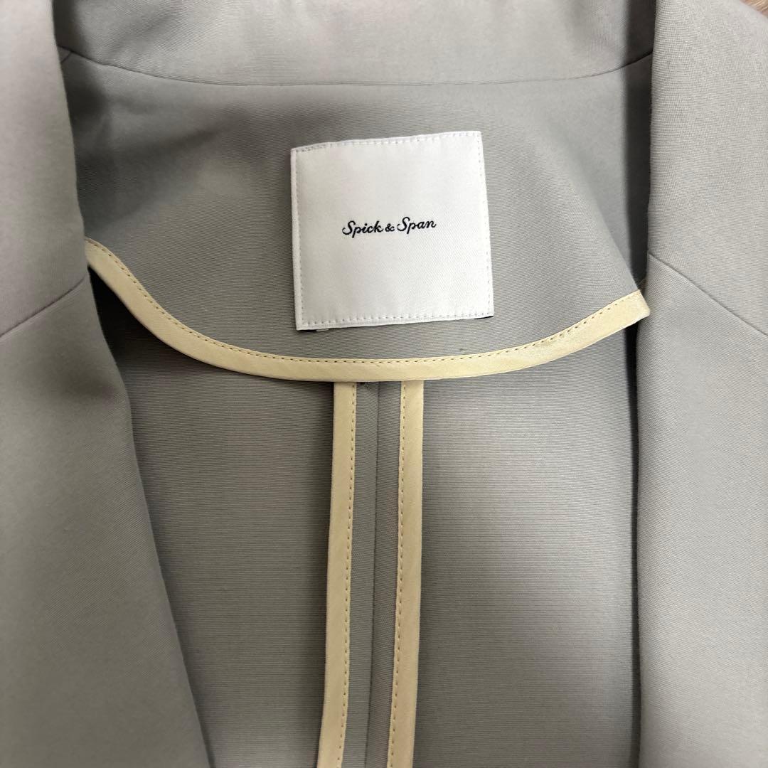 【新品タグ付】spick & span チェスターコート　グリーン　38