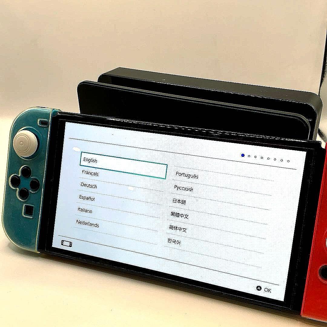 Nintendo Switch 有機ELモデル青/赤　動作確認済み　初期化済み