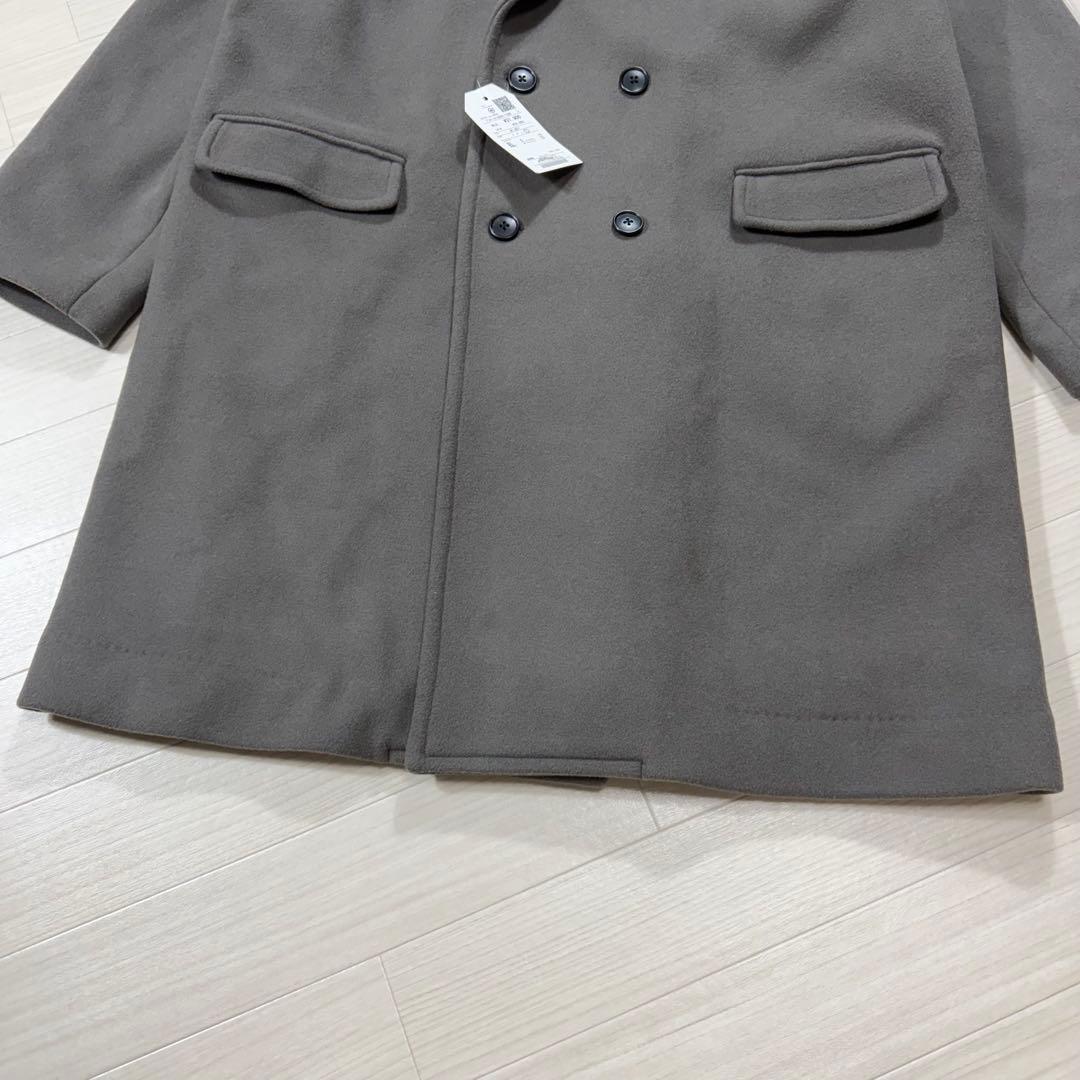 新品タグ付 SHIPSany XL ピュアウールメルトン ダブルチェスターコート