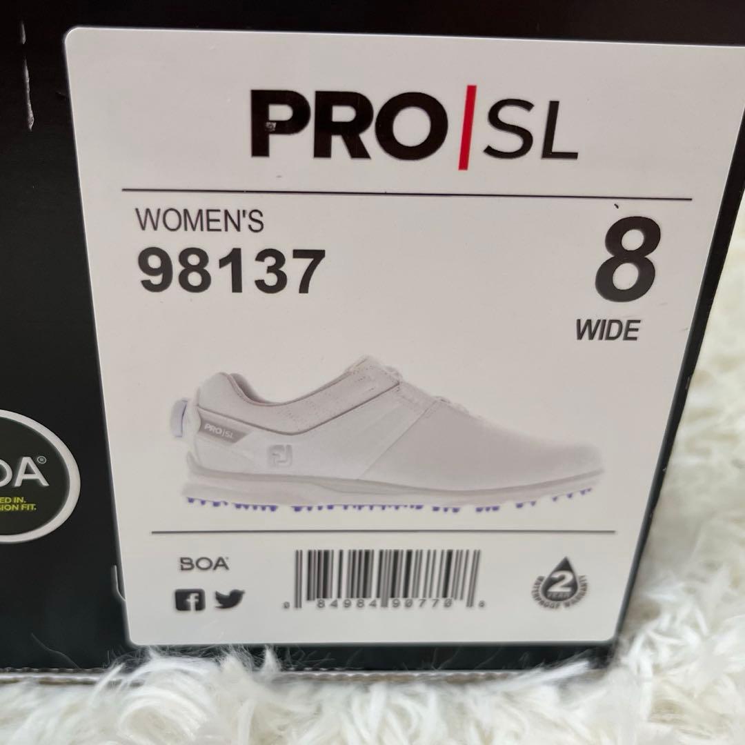 【新品】FootJoy PRO/SL ゴルフシューズ　25㎝ BOA ホワイト